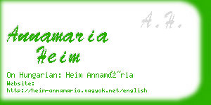 annamaria heim business card